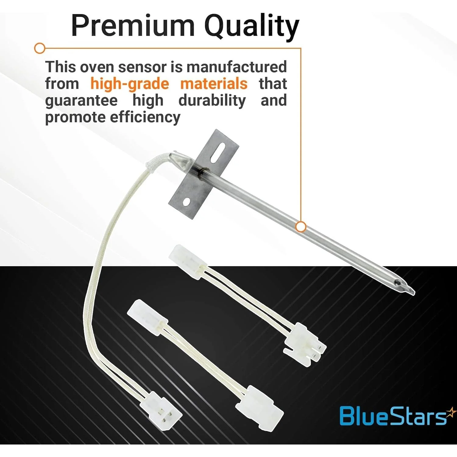 [Lifetime Warranty] 12001656 Oven Temperature Sensor - Compatible with Whirlpool Kenmore Ovens - Replaces AP4009009 74004943 PS1570174 12001554 12001656VP 7430P003-60 WB21X5301 - Pack of 2 - Image 4