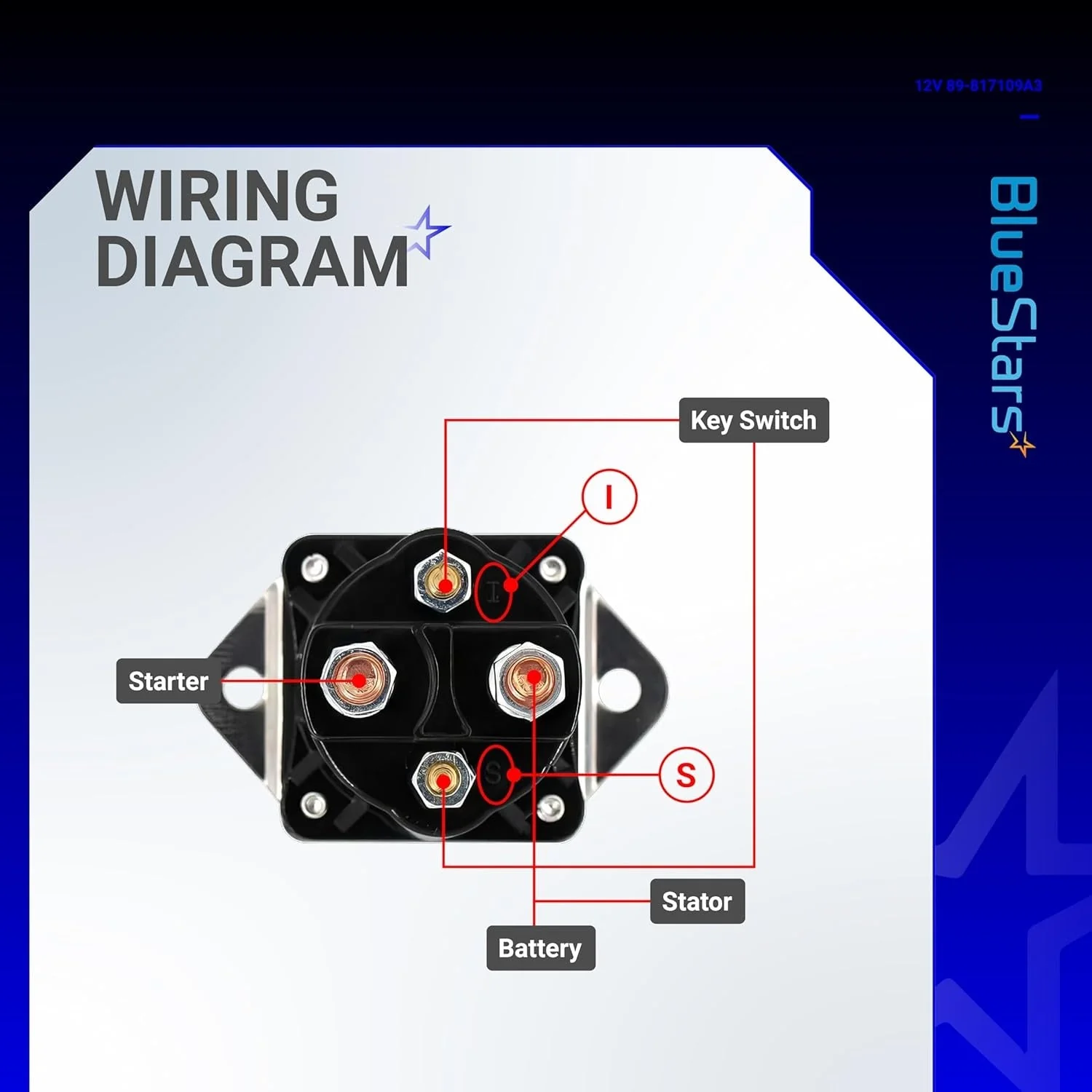 [Lifetime Warranty] 12V Starter Solenoid Relay 89-817109A3 89-817109A2 89-817109A1 - Image 6