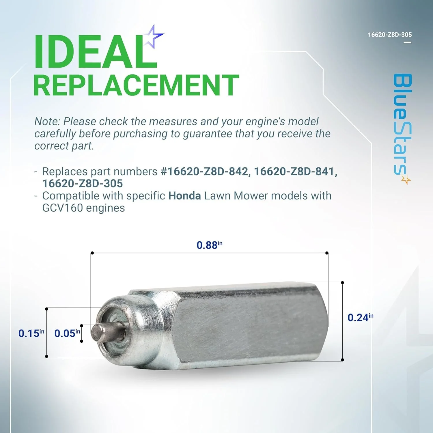 [Lifetime Warranty] 16620-Z8D-305 Thermowax Assembly - Compatible with Honda HRX217, HRR216, GCV160, GCV190, GCV160LA0, GCV190LA Engines - Image 3