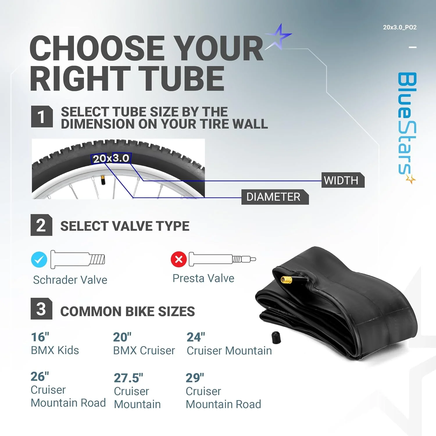 [Lifetime Warranty] 20x3.0 inch Bike Inner Tubes - Pack of 2 - Image 8