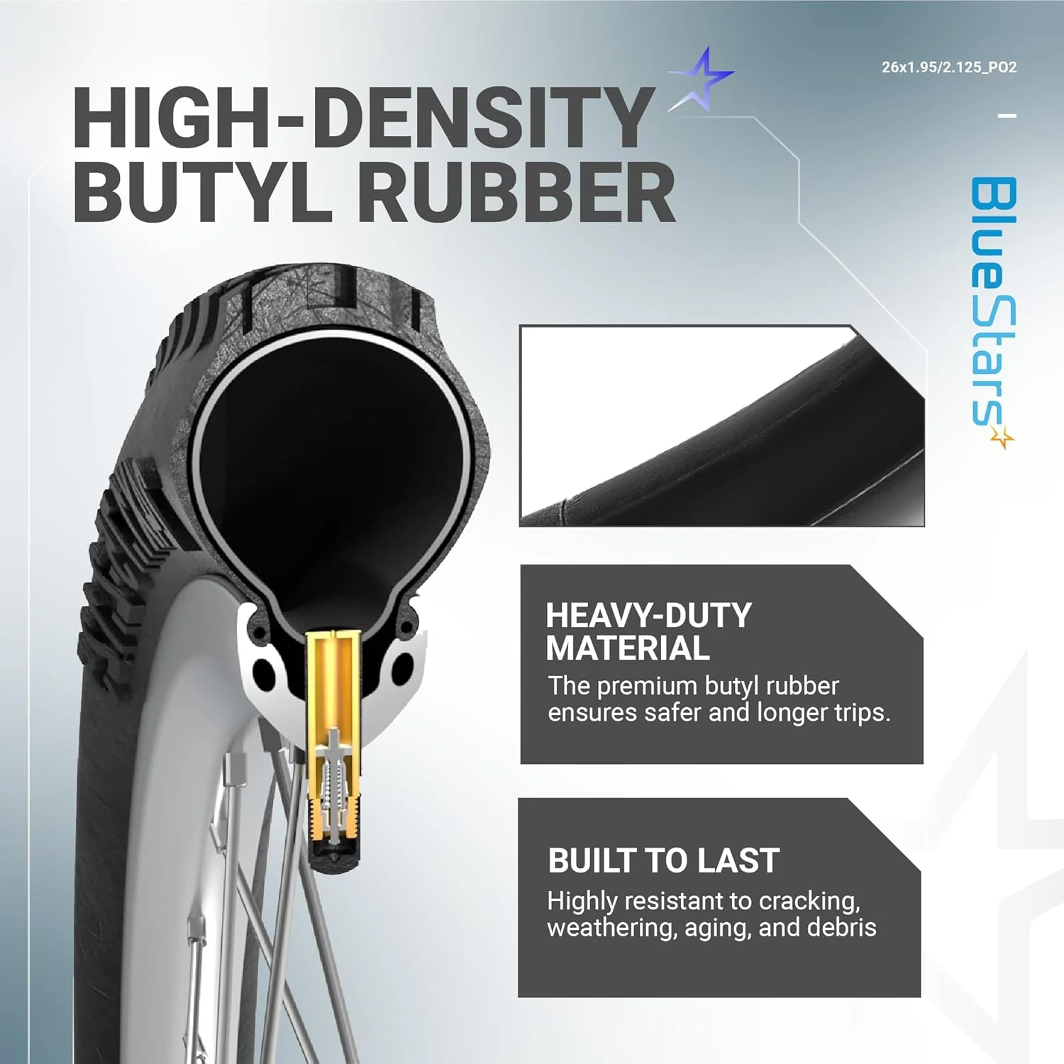 [Lifetime Warranty] 26" x 1.75/1.95/2.10/2.125" Bicycle Inner Tubes - Pack of 2 - Image 4