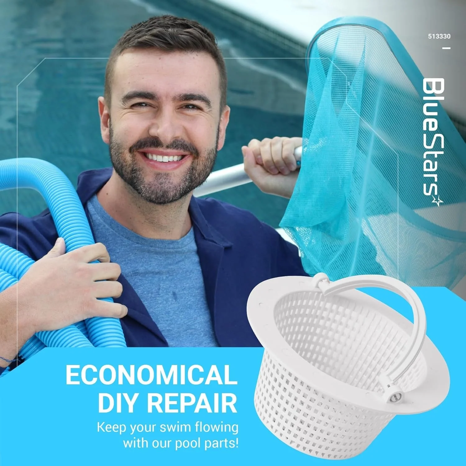 [Lifetime Warranty] 513330 Above Ground Pool Skimmer Basket - Pack of 2 - Image 7