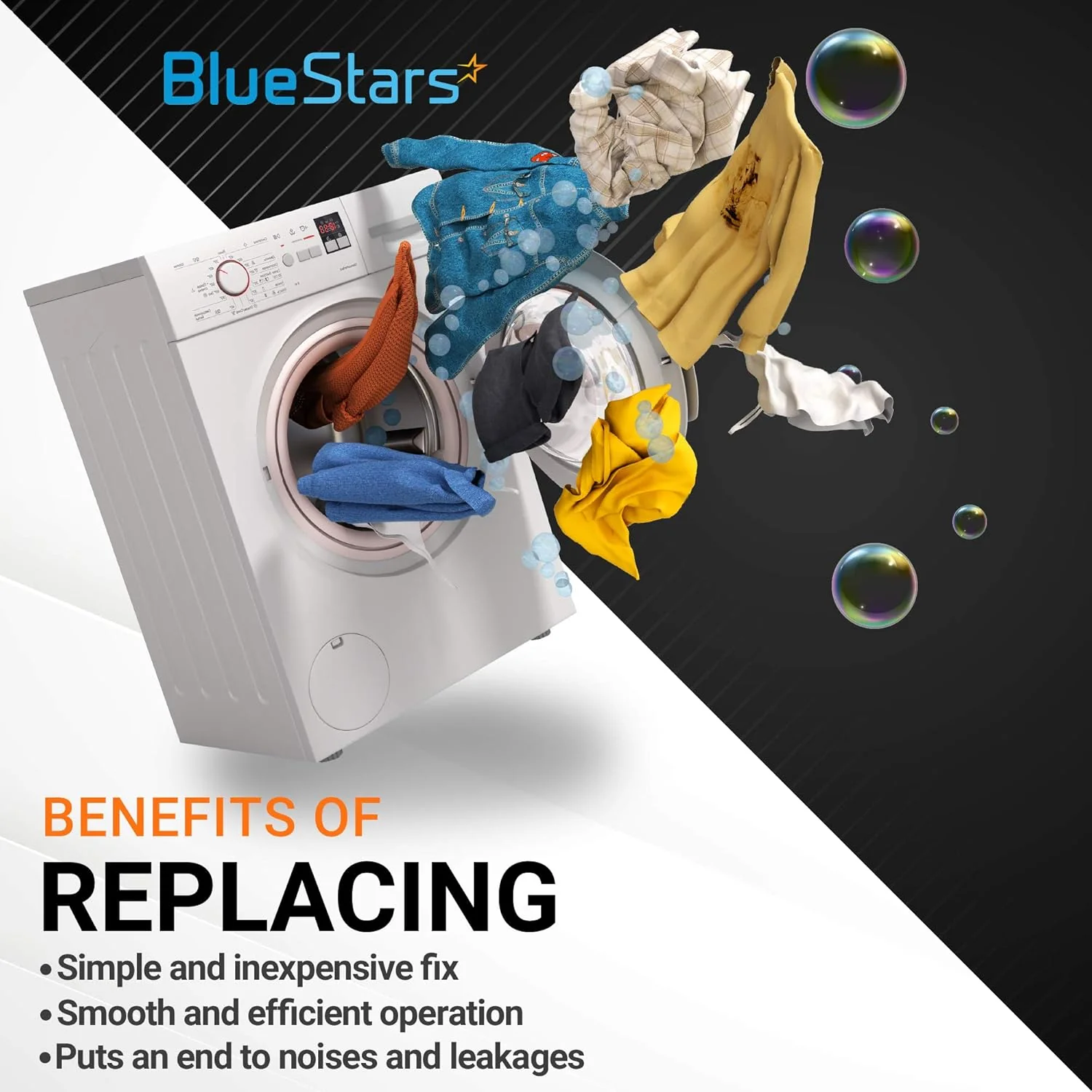 [Lifetime Warranty] 5303279394 Washer Tub Seal Kit Replacement - Compatible with Frigidaire Kenmore Electrolux Washing Machines - Replaces AP2142342 5308027482 N8027481 N8027482 PS459481 - Image 3