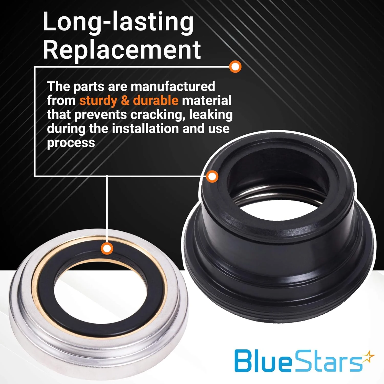 [Lifetime Warranty] 5303279394 Washer Tub Seal Kit Replacement - Compatible with Frigidaire Kenmore Electrolux Washing Machines - Replaces AP2142342 5308027482 N8027481 N8027482 PS459481 - Image 4
