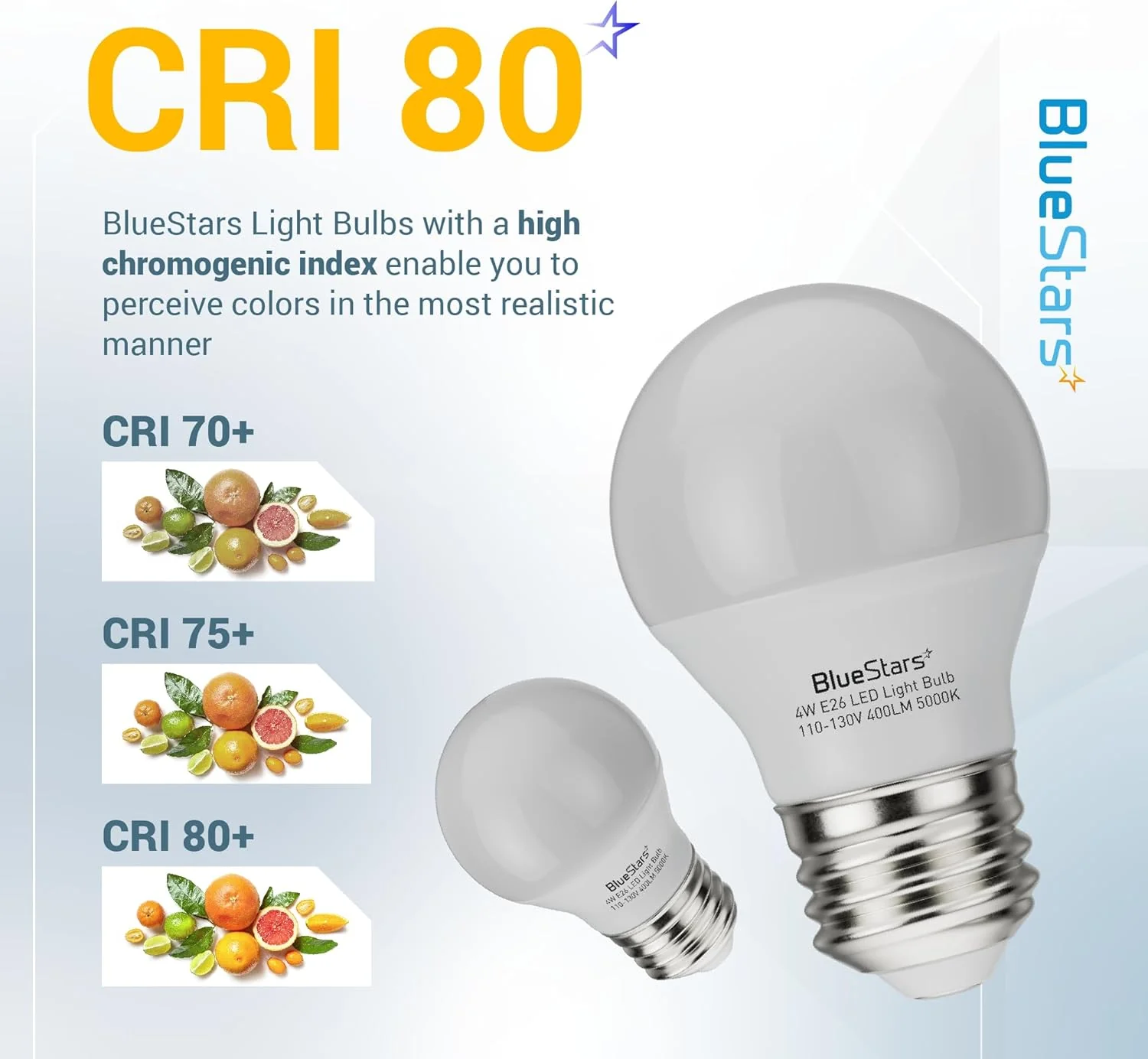 [Lifetime Warranty] A15 LED Refrigerator Light Bulb 4W (40 Watt Equivalent) E26 - Pack of 2 - Image 4