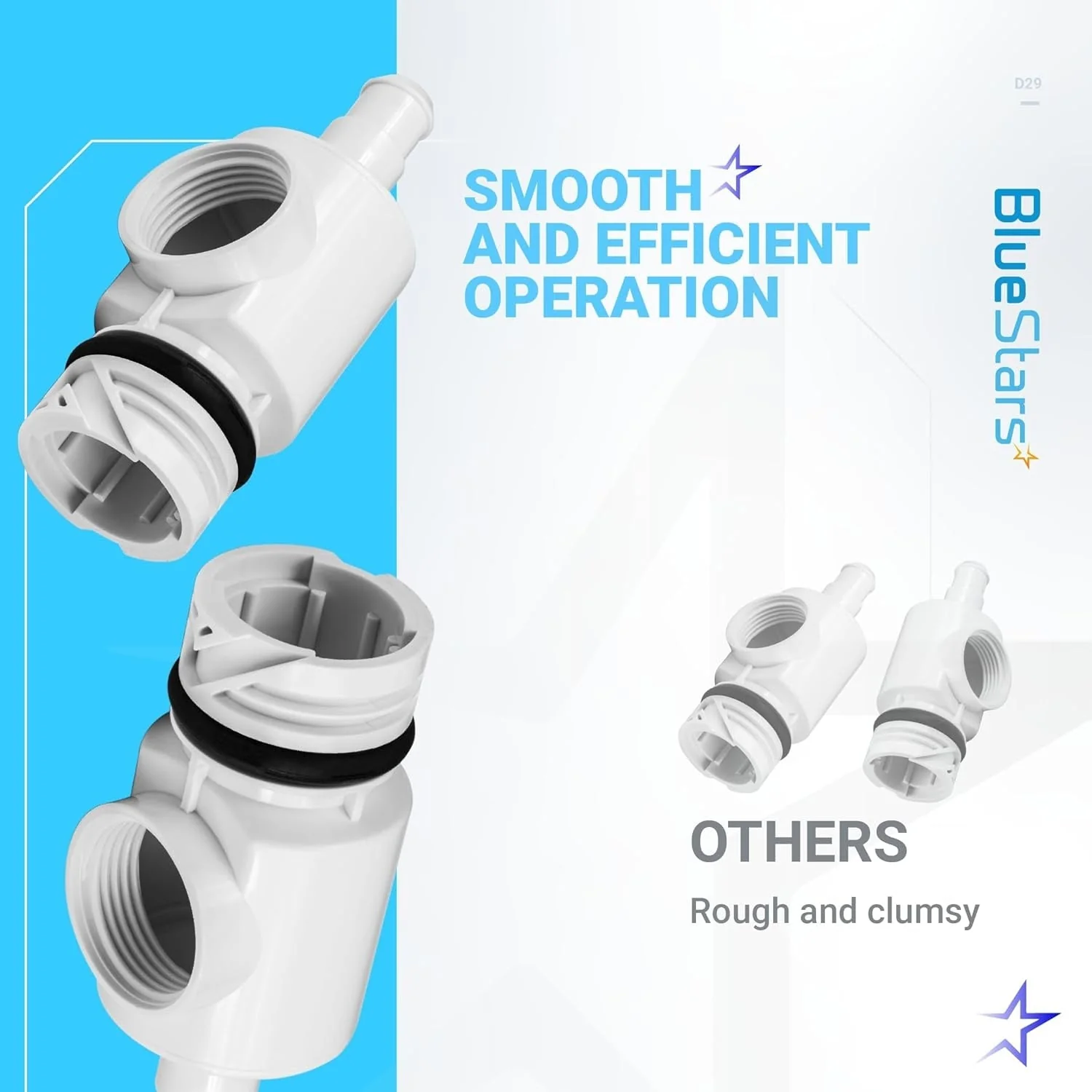 [Lifetime Warranty] D29 UWF Universal Wall Fitting Quick Disconnect - Pack of 2 - Image 6