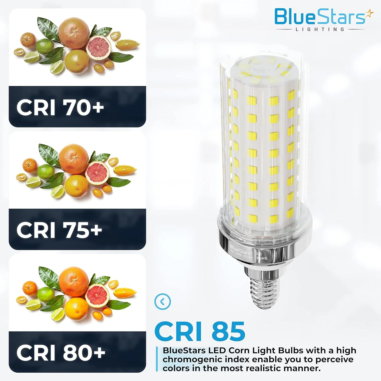 [Lifetime Warranty] E12 20W LED Corn Light Bulbs [4.5in] - Pack of 4 - Image 5