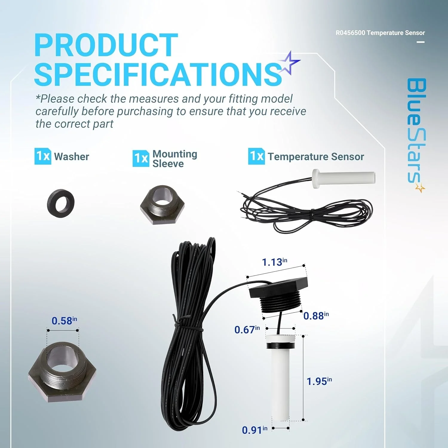 [Lifetime Warranty] R0456500 Temperature Sensor - Image 3