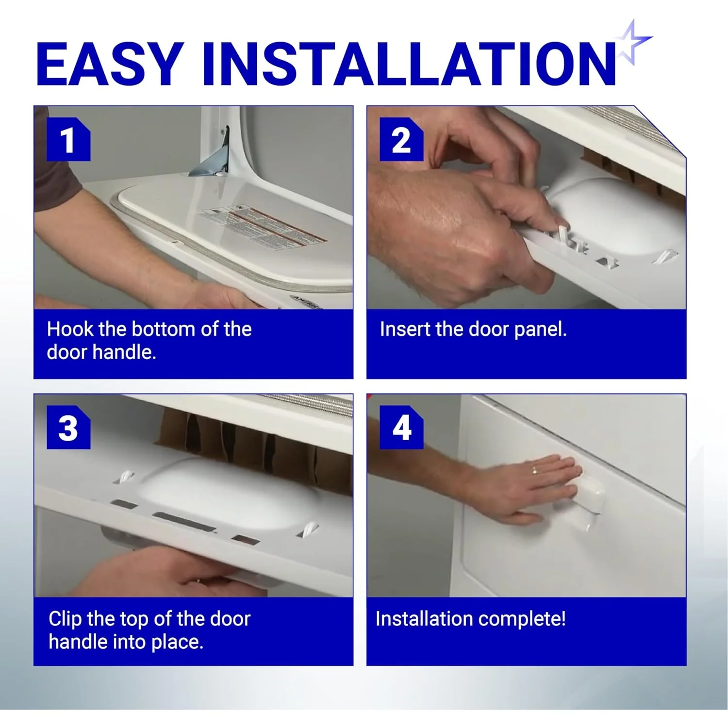 [Lifetime Warranty] W10861225 W10714516 Dryer Door Handle - Compatible with Whirlpool Kenmore Maytag Amana Dryers - Replaces AP5999398 PS11731583 W10861225VP - Image 5