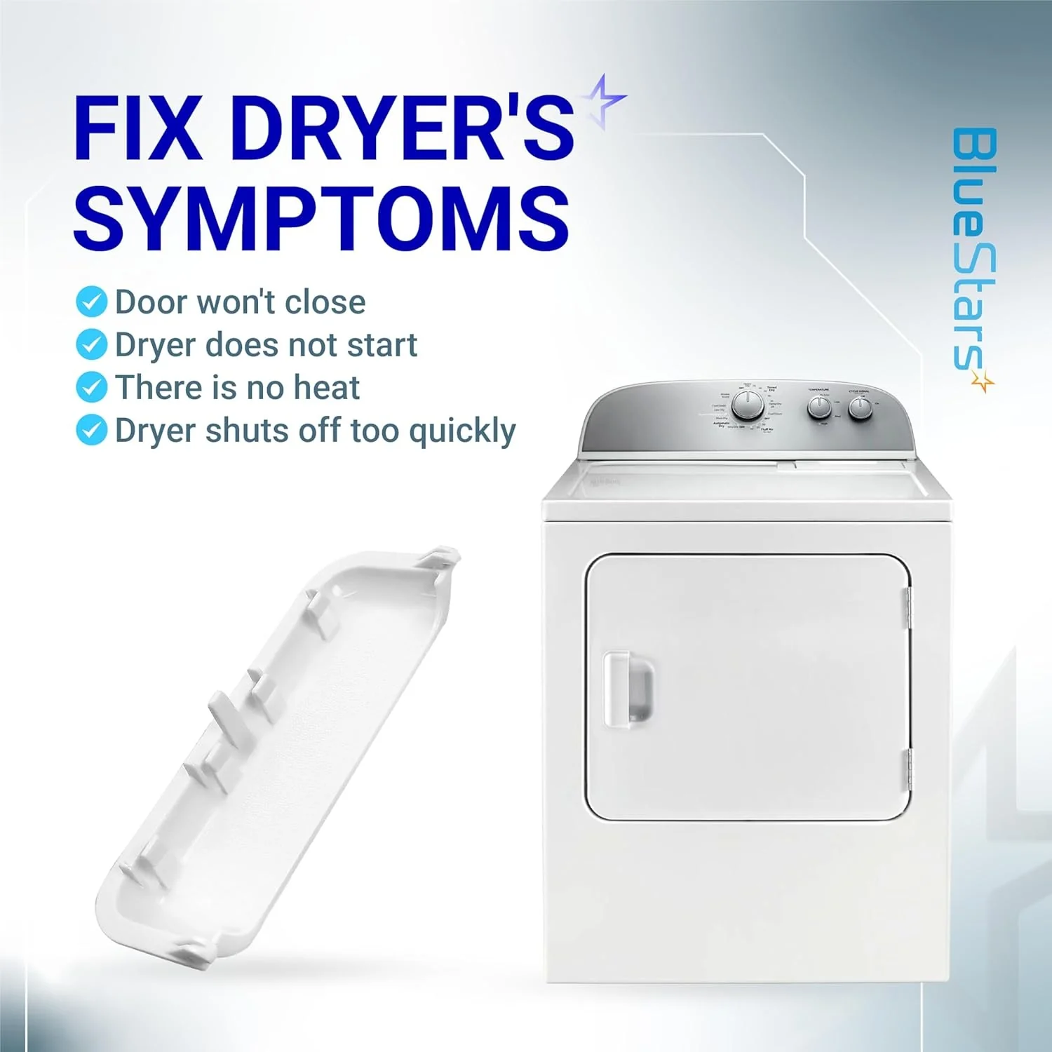 [Lifetime Warranty] W10861225 W10714516 Dryer Door Handle - Compatible with Whirlpool Kenmore Maytag Amana Dryers - Replaces AP5999398 PS11731583 W10861225VP - Image 8