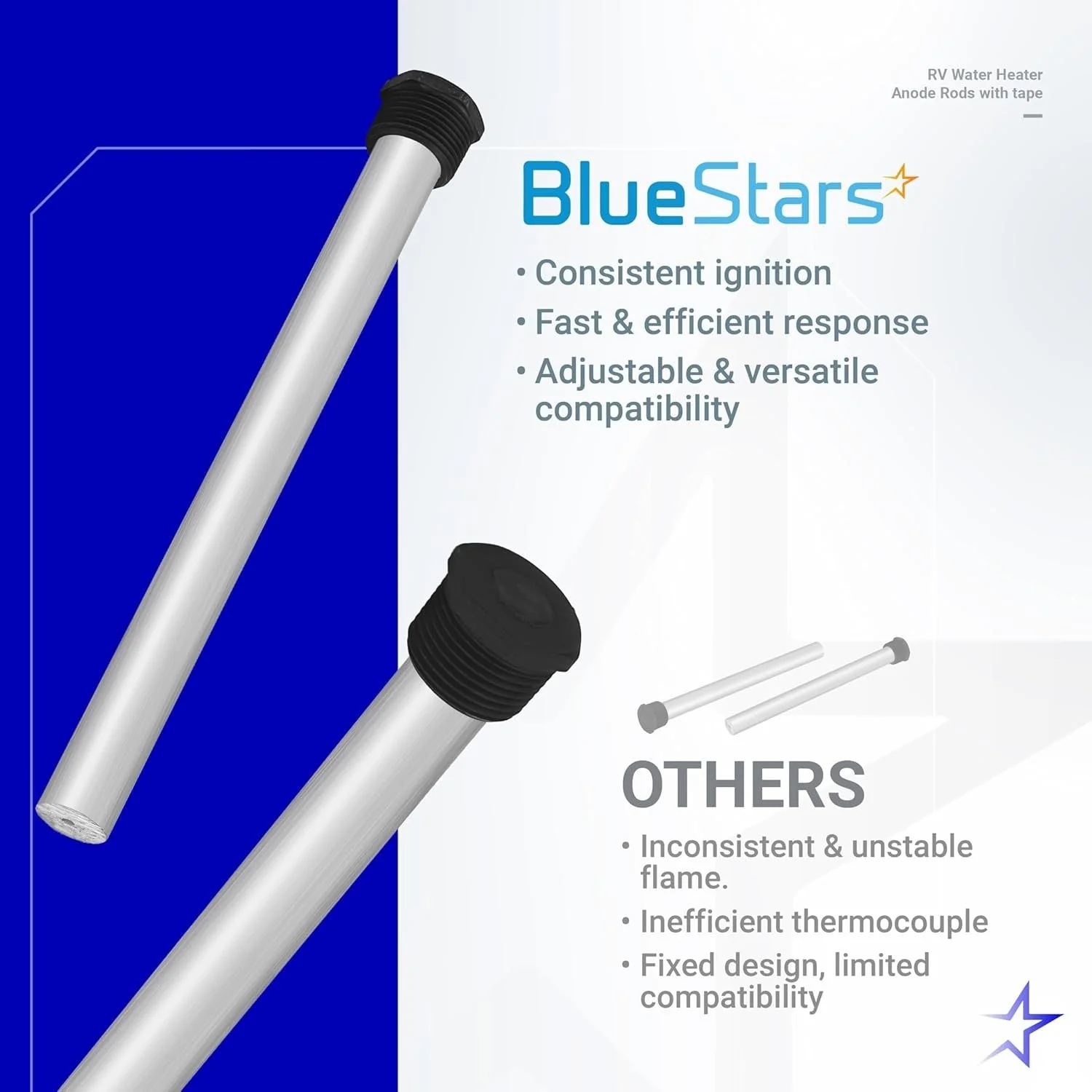 [Lifetime Warranty] 9.25" x 3/4" NPT Thread  Water Heater Magnesium Anode Rod - Compatible with Suburban & Atwood RV Water Heaters- Pack of 2 - Image 7