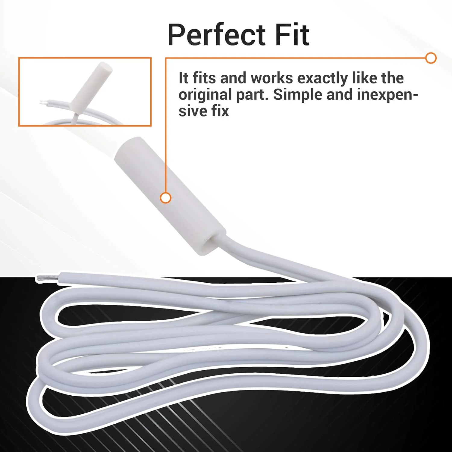 [Lifetime Warranty] WR55X10025 Refrigerator Temperature Sensor Replacement - Compatible with GE Hotpoint Refrigerators - Replaces 914093 AP3185407 PS304103 WR50X10027 - Image 5